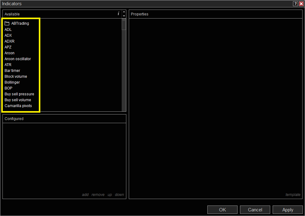 Exclusions: Indicator names